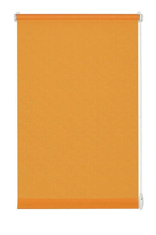 GARDINIA Store Enrouleur à Coller ou Clipser, Store pour Lumière du Jour, Opaque, Kit de Montage Inclus, Store Uni EASYFIX, Orange, 120 x 150 cm (LxH)
