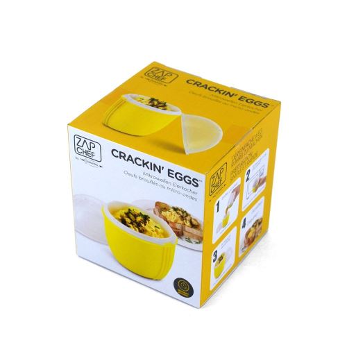 Cuit œuf grand modèle pour œufs au micro-ondes - Jaune