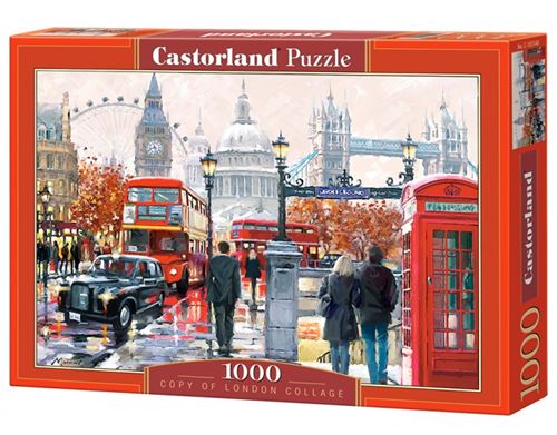 Puzzle Castorland - Londres Collage, 1000 pièces
