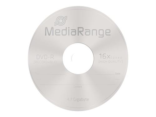 MediaRange - 5 x DVD-R - 4.7 Go (120 minutes) 16x - boîtier CD étroit