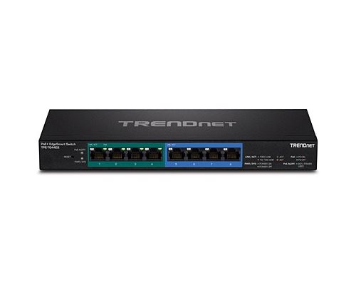 Trendnet tpe-tg44es gigabit ethernet (10 100 1000) connexion ethernet, supportant lalimentation via ce port (poe) noir commutat