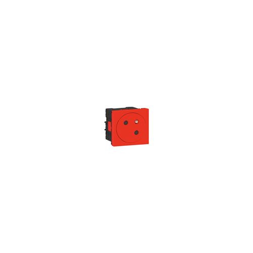 Legrand Rouge Prise De Courant Surface 2P+T Mosaic 2 Modules - 077118L - Image 1