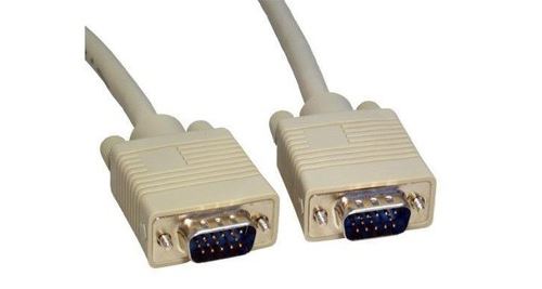 Max Value Câble SVGA HD15 Mâle vers Mâle 2 mètres Beige (Import Royaume Uni)