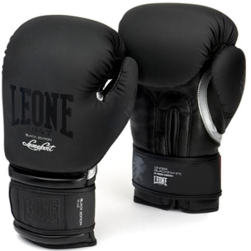 Gants de boxe Leone Black-14 oz-Noir-14 oz--14 oz-Noir--------------Noir-