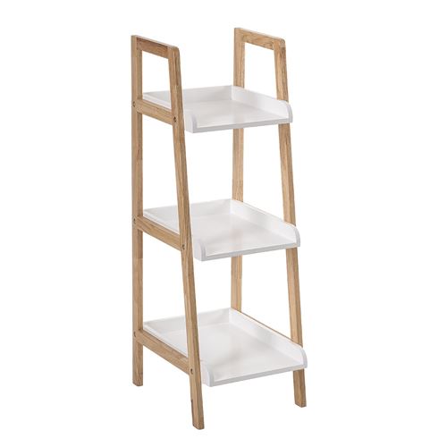 Etagere Salle De Bain Biseaute 3 Niveaux Blanc Achat Prix