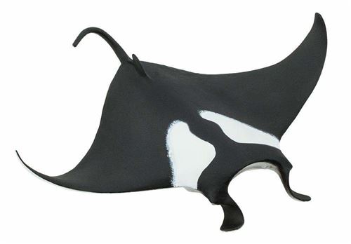 Safari animaux marins Rayon manta géant junior 120,5 cm noir et blanc