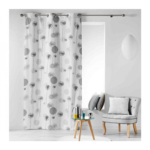 Rideau Tina Gris 140x240 - Douceur d'intérieur
