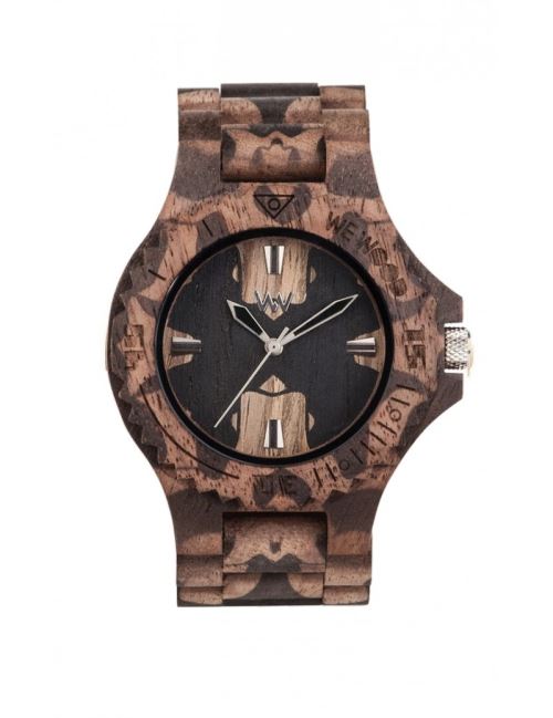 WEWOOD Date Nature Mirror Nut - Montre homme en bois