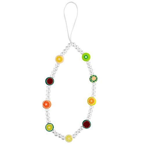 Bijou de Téléphone 25 cm Perles Fruitées Pratique Avizar Multicolore