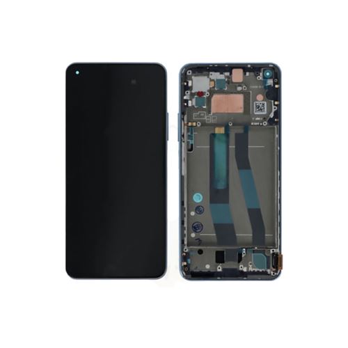 Ecran Complet Avec Chassis Bleu Pour Xiaomi Mi 11 Lite 4G