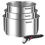 INGENIO EMOTION Set 3 Casseroles 16/18/20 cm+1 poignée - Inox - Tous feux dont induction L896S404
