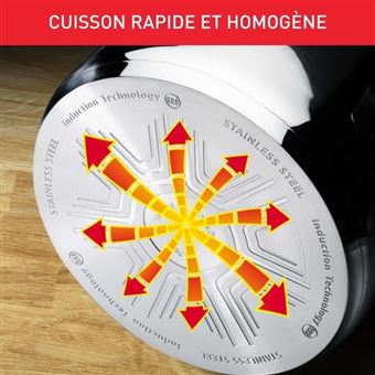 INGENIO EMOTION Set 3 Casseroles 16/18/20 cm+1 poignée - Inox - Tous feux dont induction L896S404