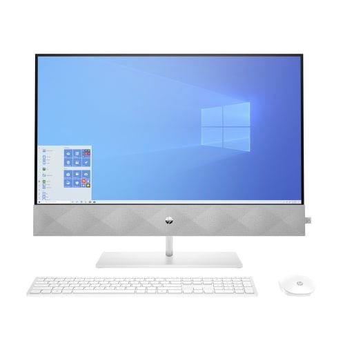 PC Tout en Un HP Omen 27-d0041nf 27 FHD Intel Core i5-10400T 16Go RAM DDR4 1000Go HDD + 256Go SSD Win 10 Blanc