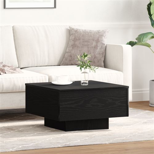 Table basse Noir 55x55x31 cm en bois