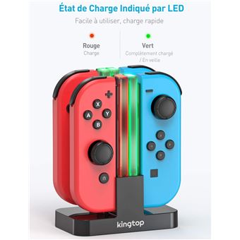 Chargeur HOBBYTECH Chargeur pour 4 manettes Nintendo Switch