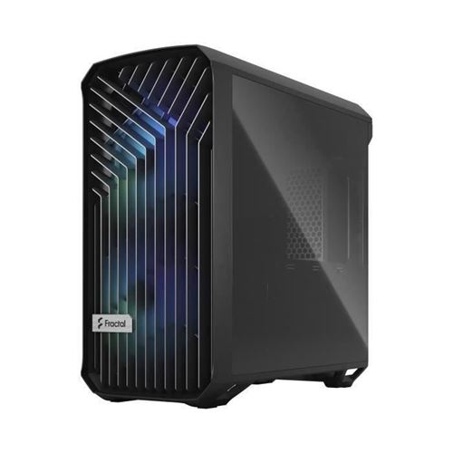 Fractal Design Torrent Compact RGB TG Light Tint - Compacte koffer - uitgebreide ATX - geen voeding (ATX) - zwart - USB/Audio