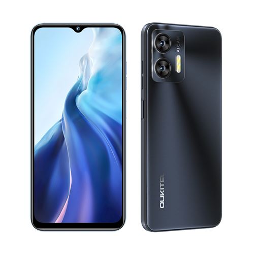 OUKITEL C35 Téléphone Portable 6.56 , 5150mAh, 24(12+12)Go+256Go, 50MP+8MP,Empreinte digitale,Dual SIM 4G smartphone-199g-Noir