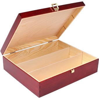 Boîte à Souvenirs Bébé Personnalisable En Bois - 30x20x14cm - Gravure Prénom - Cadeau Naissance