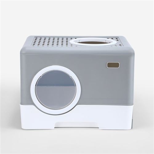 Litière pour chat en plastique facile à nettoyer avec tiroir pratique Cataway