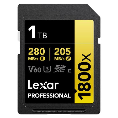 Lexar Professional 1800x SDXC Gold Series 1TB