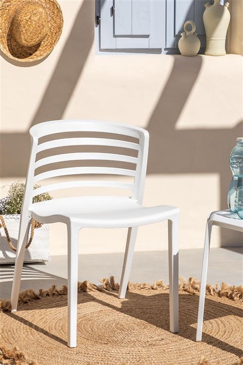 SKLUM Chaise de jardin empilable Mauz Blanc