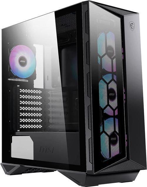 MSI MPG GUNGNIR 110R - Tour - ATX - panneau latéral fenêtré (verre trempé) - pas d'alimentation (ATX) - USB/Audio