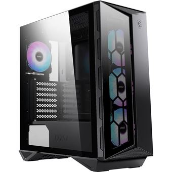 MSI MPG GUNGNIR 110R - Tour - ATX - panneau latéral fenêtré (verre trempé) - pas d'alimentation (ATX) - USB/Audio
