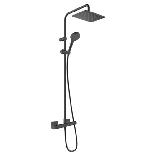 Hansgrohe Vernis Shape Showerpipe 230 1jet with thermostat Matt Black 26286670