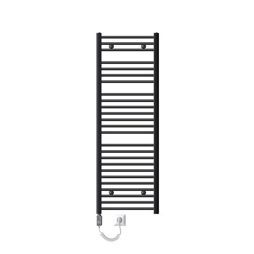 Luxebath Ecd Germany Radiateur Electrique Anthracite Avec Elément Chauffant Chromé 1200W - 500 X 1500 Mm - Avec Raccord Latéral - Forme Droit - Kit Montage - Image 3