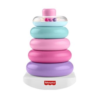 Fisher-Price - Pyramide Arc-en-ciel - Jouet d'éveil a empiler pour bébés - Fisher-Price - JGP94 - 1