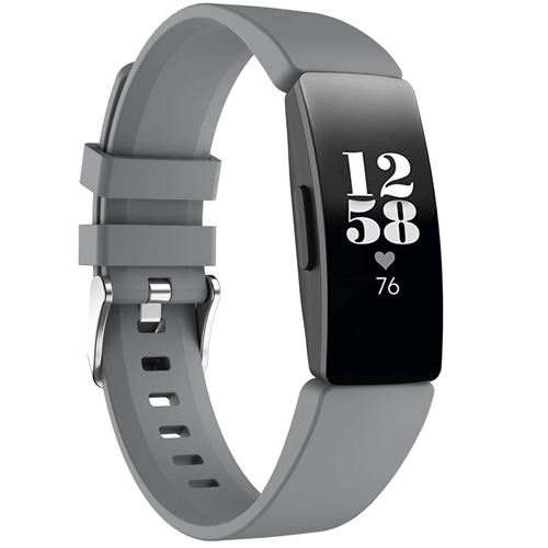 Bracelet silicone pour Fitbit Inspire Gris iMoshion