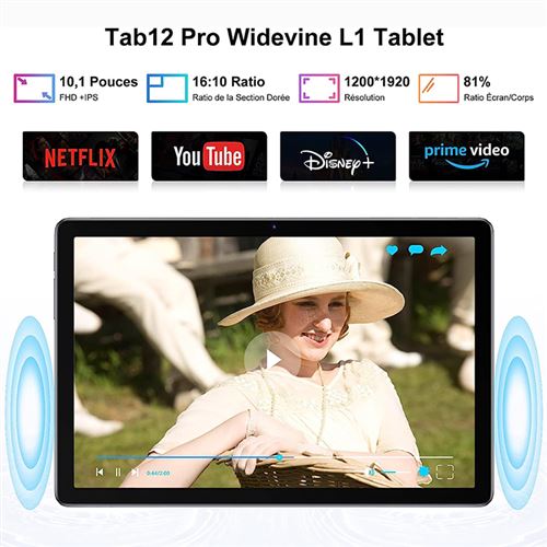 BLACKVIEW Tab 15 Tablette Tactile 10.5 Pouces FHD+ 14Go+128Go/1 To