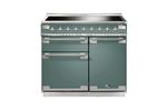 PIANO DE CUISSON ELISE TAB IND 100 CM VERT MINERAL MAT NICKEL BROSSÉ