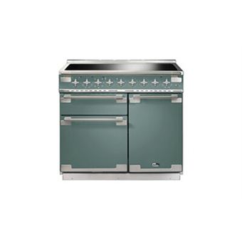 PIANO DE CUISSON ELISE TAB IND 100 CM VERT MINERAL MAT NICKEL BROSSÉ