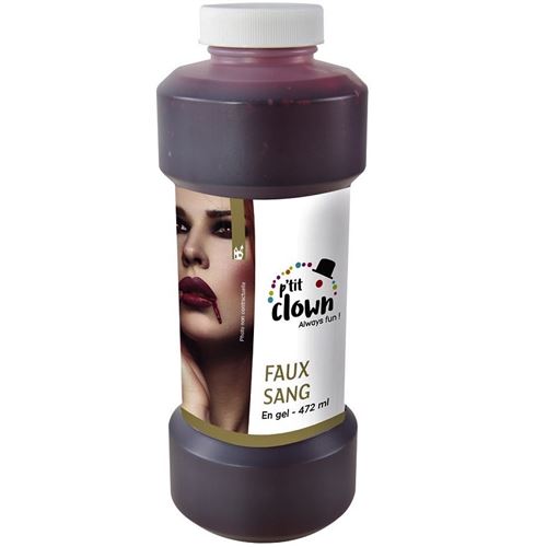 Non Communiqué Rouge Bidon De Faux Sang En Gel De 452.8 Ml (X1) Ref/20703 Ptit Clown