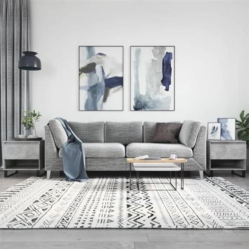 Non Communiqué Gris Vidaxl Tables Basses 2 Pcs Béton 50X46x50 Cm Bois D'ingénierie 830933