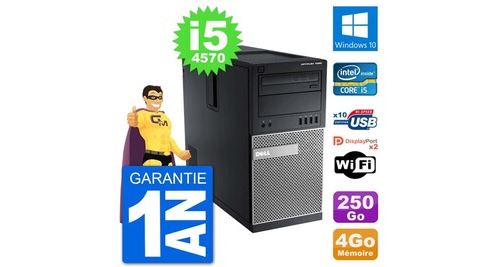Pc tour dell 7020 intel core i5-4570 ram 4go disque dur 250go windows 10 wifi