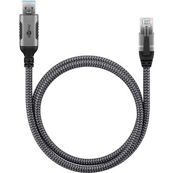 Goobay : Câble réseau USB-A vers RJ45 cat. 6 FTP - 1,5m - 1