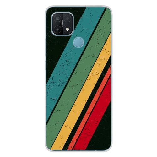 Coque en silicone imprimée compatible Oppo A15 Grunge