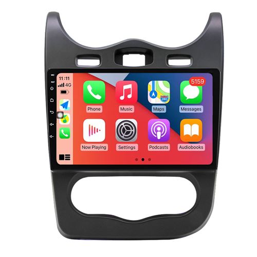 Autoradio Multimédia RoverOne Android CarPlay Android Auto GPS pour Renault Sandero 2013-2014