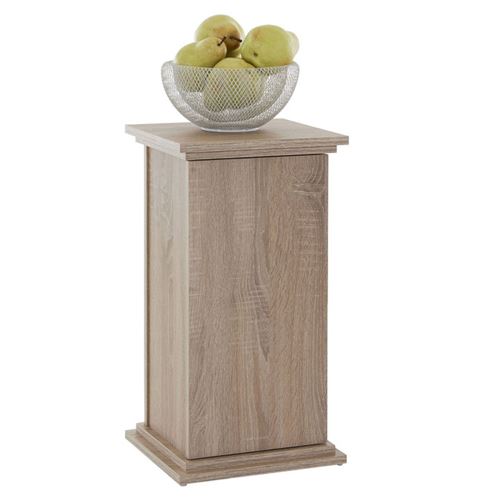 FMD Table d'appoint avec porte 57,4 cm Chêne