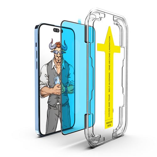 Film Protection d'écran Anti Espion Compatible iPhone 12 Pro/12 FONGWAN Alignement Automatique avec Kit d’Installation Facile