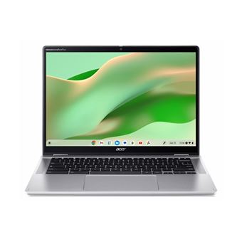 Acer Chromebook Spin 314 CP314-2HN - Conception inclinable - Intel Core i3 - N305 / jusqu'à 3.8 GHz - Chrome OS - UHD Graphics - 8 Go RAM - 128 Go SSD - 14" IPS écran tactile 1920 x 1200 - Wi-Fi 6E - argent brillant - clavier : Suisse Allemand
