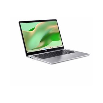 Acer Chromebook Spin 314 CP314-2HN - Conception inclinable - Intel Core i3 - N305 / jusqu'à 3.8 GHz - Chrome OS - UHD Graphics - 8 Go RAM - 128 Go SSD - 14" IPS écran tactile 1920 x 1200 - Wi-Fi 6E - argent brillant - clavier : Suisse Allemand