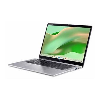 Acer Chromebook Spin 314 CP314-2HN - Conception inclinable - Intel Core i3 - N305 / jusqu'à 3.8 GHz - Chrome OS - UHD Graphics - 8 Go RAM - 128 Go SSD - 14" IPS écran tactile 1920 x 1200 - Wi-Fi 6E - argent brillant - clavier : Suisse Allemand