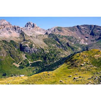 Tableau sur toile au cœur des Pyrénées 45x65 cm CEANOTHE Décoration Murale Art Décoratif Muraux Peinture Imprimée en HD Salon Chambre Bureau Fabriqué en France - 1