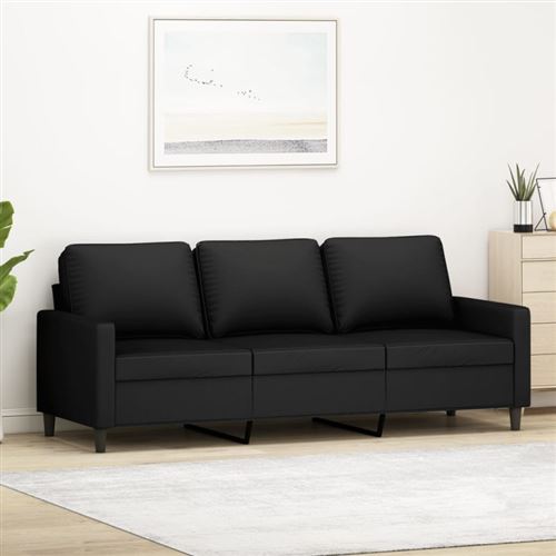 Non Communiqué Noir Vidaxl Canapé À 3 Places 180 Cm Velours