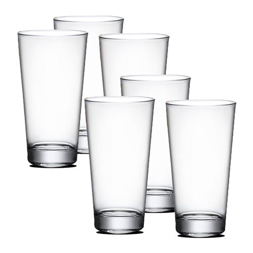 Lot de 6 verre à liqueur, verre dégustation, gobelets à eau en verre, capacité 37 cl- JUANIO -