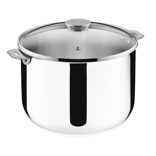 Marmite inox 24cm + couvercle en verre Lagostina 012138020524