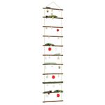 vidaXL Décoration murale en forme d'échelle 50x200cm branche naturelle4101016